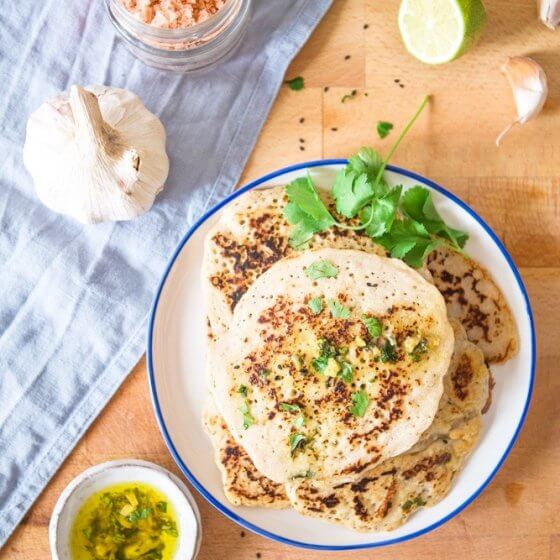 Grain-free and dairy-free Indian naam bread