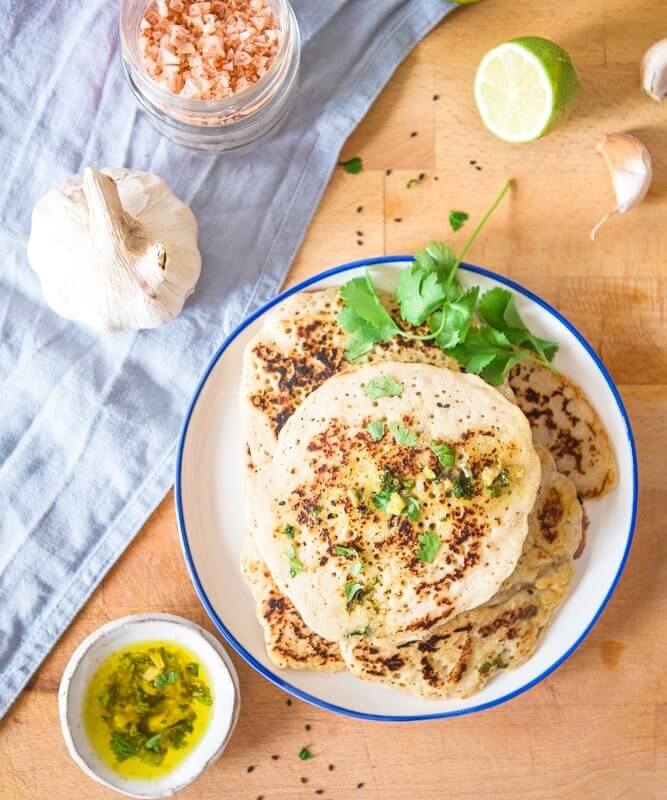 Grain-free and dairy-free Indian naam bread