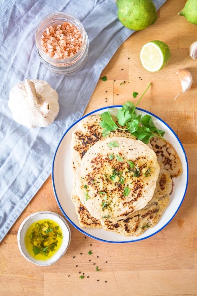 Grain-free and dairy-free Indian naam bread