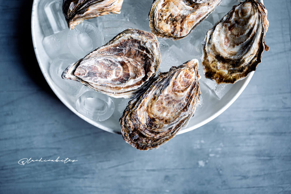 Food Photography for restaurants in London. Oysters