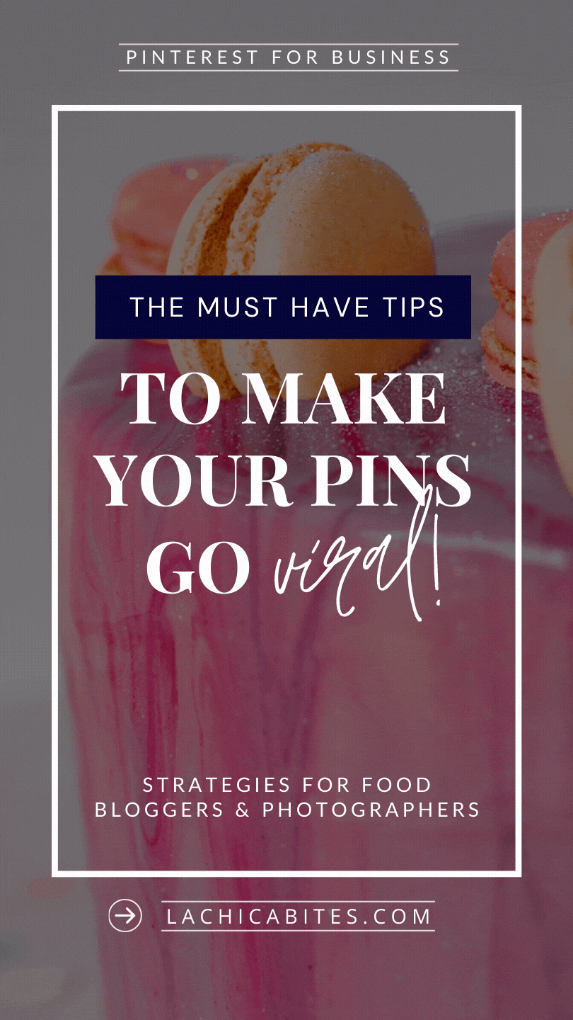 The must have tips to make your recipe and food photography pins go viral on Pinterest. @lachicabites